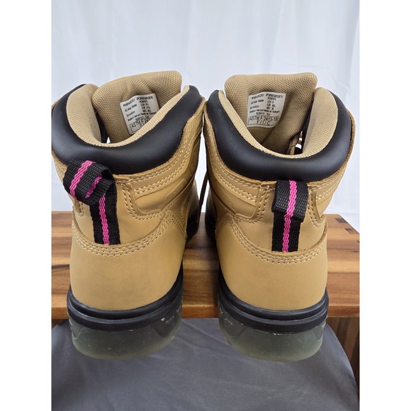 BRAHMA Women's Wheat Combustion 6" Steel Toe Work Boots **RIGHT 9 LEFT 9.5** - Picture 9 of 11